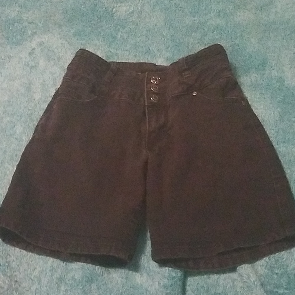 Black high waisted shorts